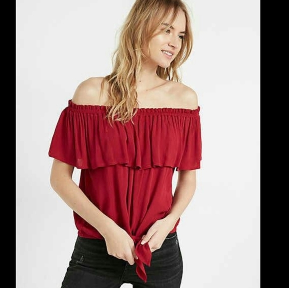 express off the shoulder shirt